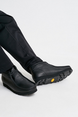 clarks wallabee gore tex black