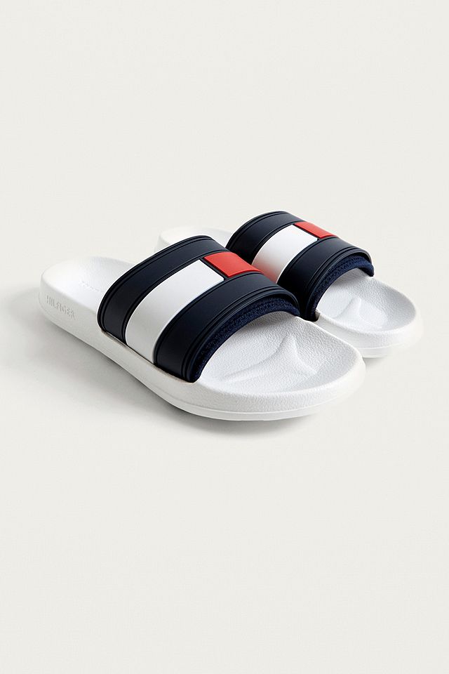 Tommy Jeans Splash White Pool Sliders | Urban Outfitters UK