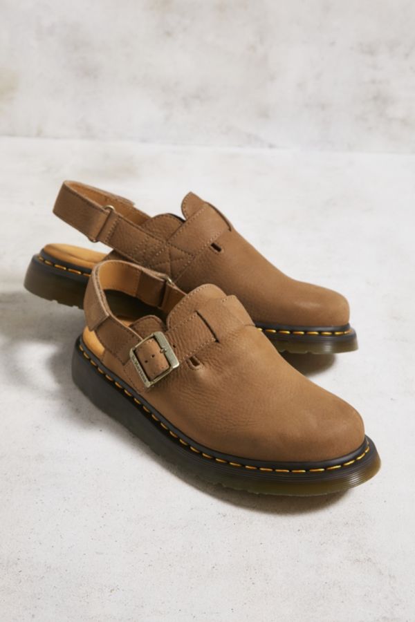 Vista diapositiva: 1: Dr. Martens zoccoli Jorge II in pelle marrone chiaro