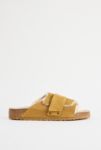 Thumbnail View 3: Sandales Birkenstock Marron Velours Peau de Mouton