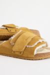 Thumbnail View 4: Sandales Birkenstock Marron Velours Peau de Mouton