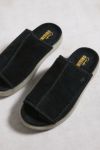 Thumbnail View 3: Clarks Originals Overleigh Black Suede Slides