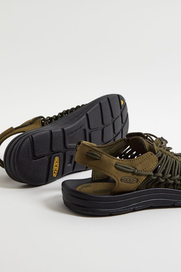 Slide View: 3: KEEN Dark Olive Uneek Sandals