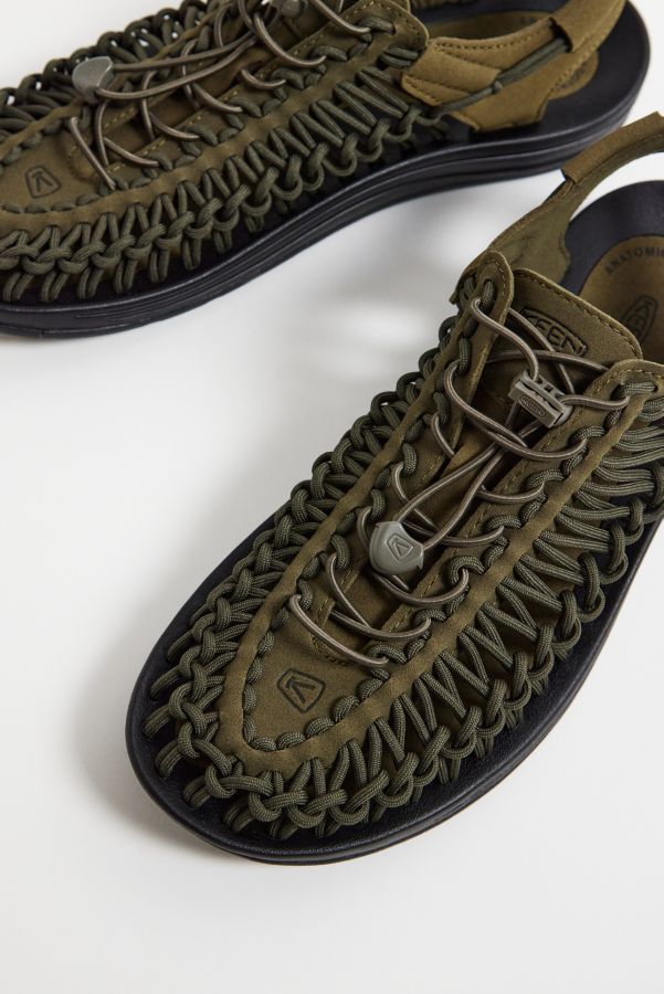 Slide View: 4: KEEN Dark Olive Uneek Sandals