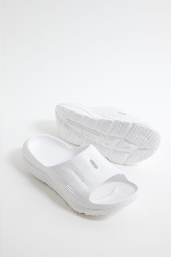 Vista de diapositivas: 1: HOKA Sandalias White Ora Recovery Slide 3