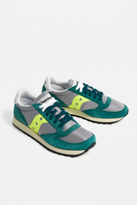 saucony jazz green grey