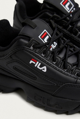 fila disruptor men's black