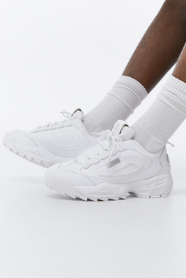 fila disruptor 3 trainers white