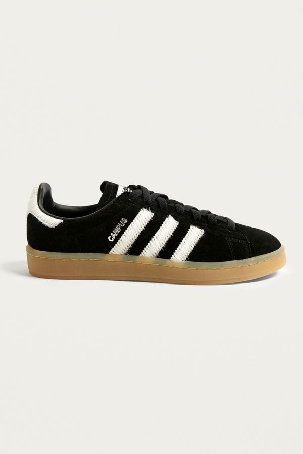 Adidas Originals Campus Black Suede Gum Sole Trainers Urban Outfitters Uk