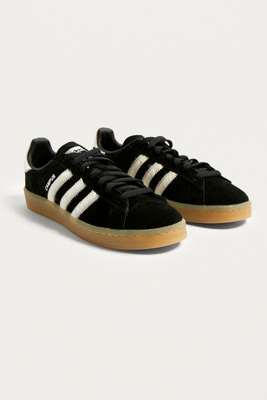 adidas campus black suede