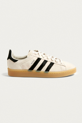 adidas Originals Campus Cream Suede Gum Sole Trainers | Urban Outfitters UK