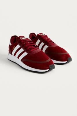 maroon adidas trainers