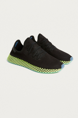 adidas black deerupt trainers