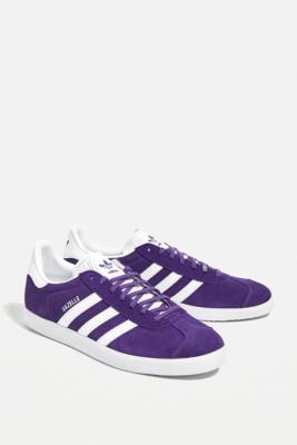 adidas purple gazelle suede trainers