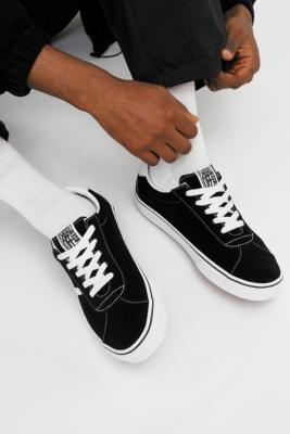 black vans trainers uk