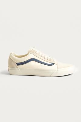 vans old skool white navy