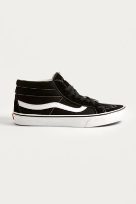 vans sk8 mid reissue black trainers