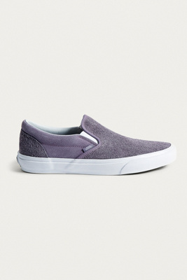vans hairy suede slip on