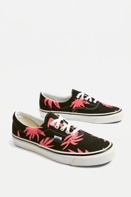 vans noir fleur