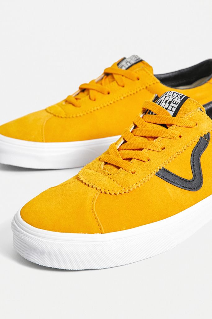Vans Sport Cadmium Yellow Suede Trainers Urban Outfitters UK