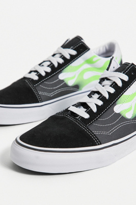 vans old skool flame trainers
