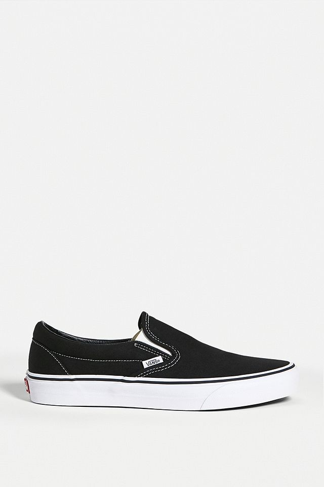Vans Black Classic Slip-On Trainers | Urban Outfitters UK