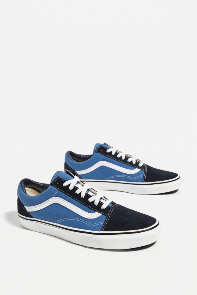 Vans Old Skool Navy & Light Blue Trainers | Urban Outfitters UK