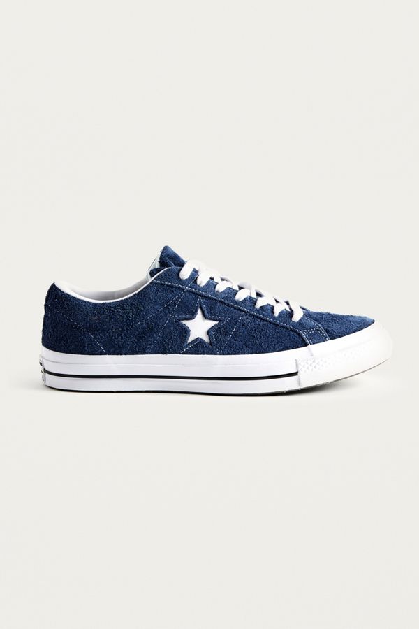 Converse One Star Navy Suede Trainers Urban Outfitters UK