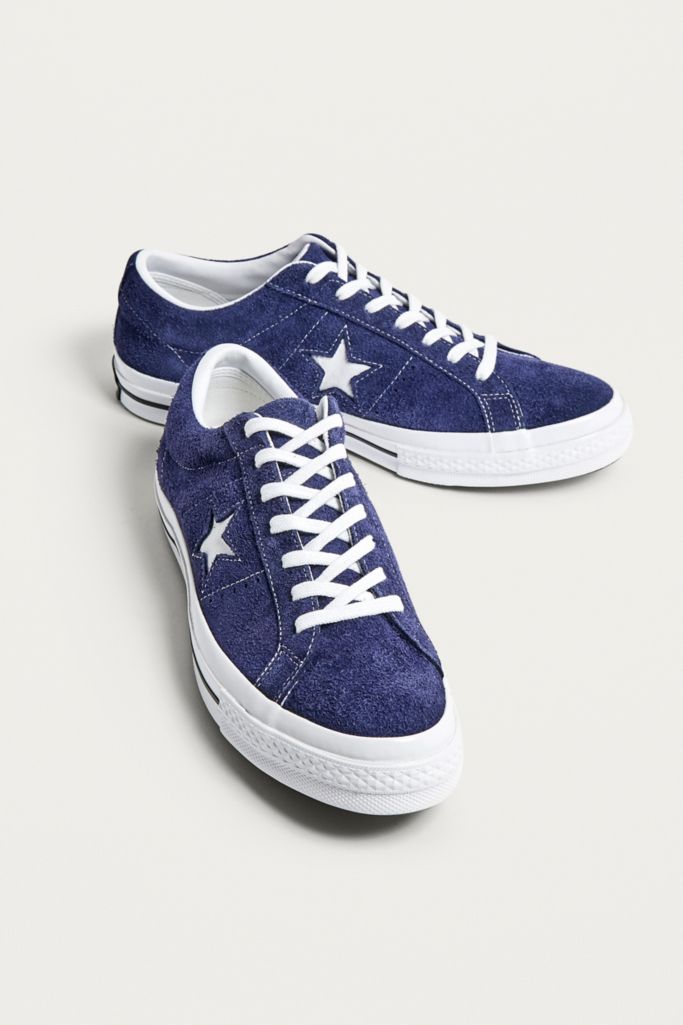 Converse One Star Blue Suede Trainers | Urban Outfitters UK