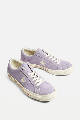 converse lilac suede