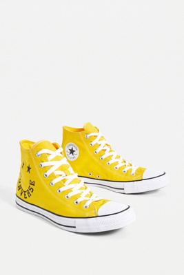 converse montante jaune