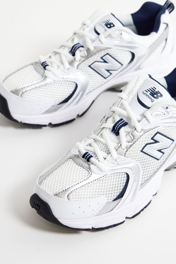 Slide View: 4: New Balance White 530 Trainers