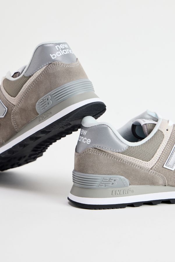 Slide View: 3: New Balance Grey 574 Trainers