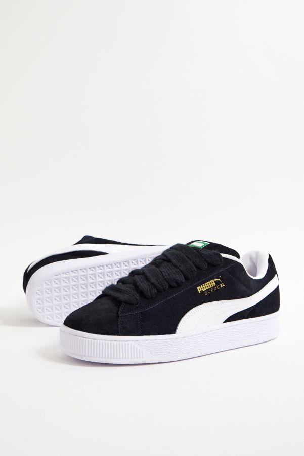 Slide View: 1: Puma Schwarz Wildleder XL Turnschuhe