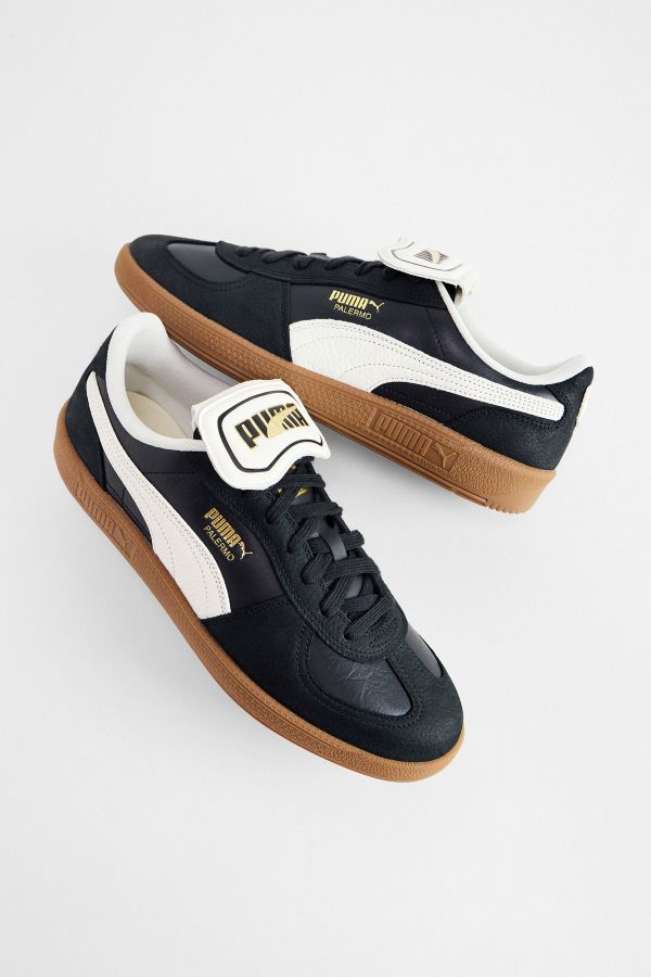 Slide View: 2: PUMA Schwarz & Weiß Palermo Turnschuhe