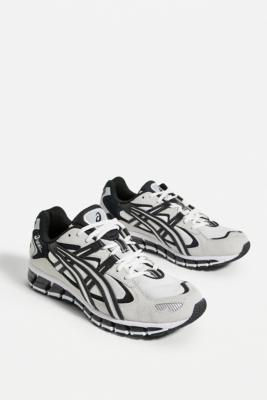 asics black and white trainers