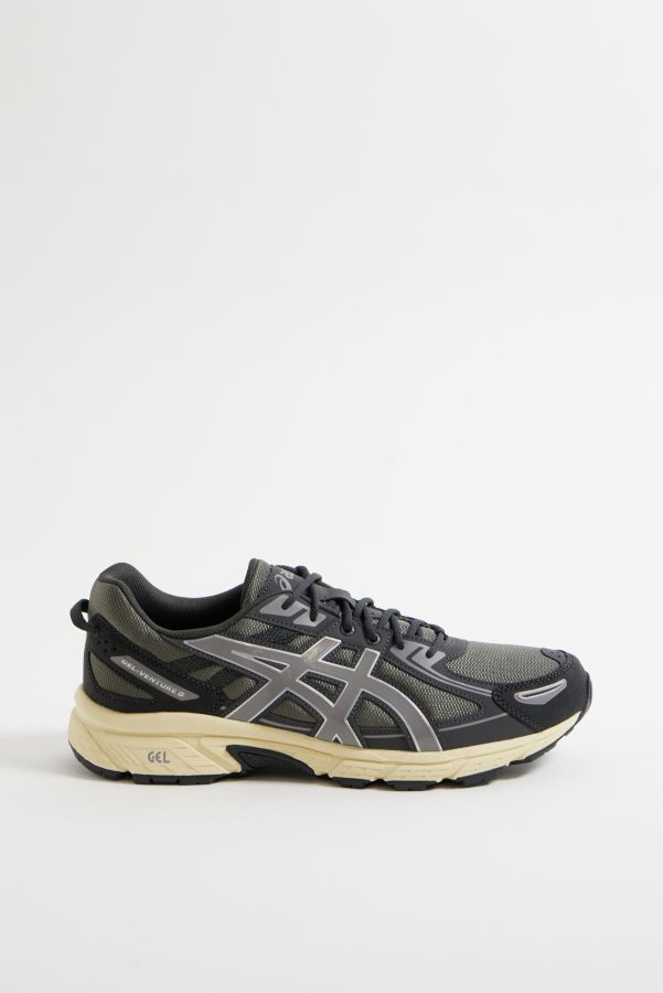 Slide View: 2: ASICS Trüffel Grau GEL-VENTURE 6 Trainers