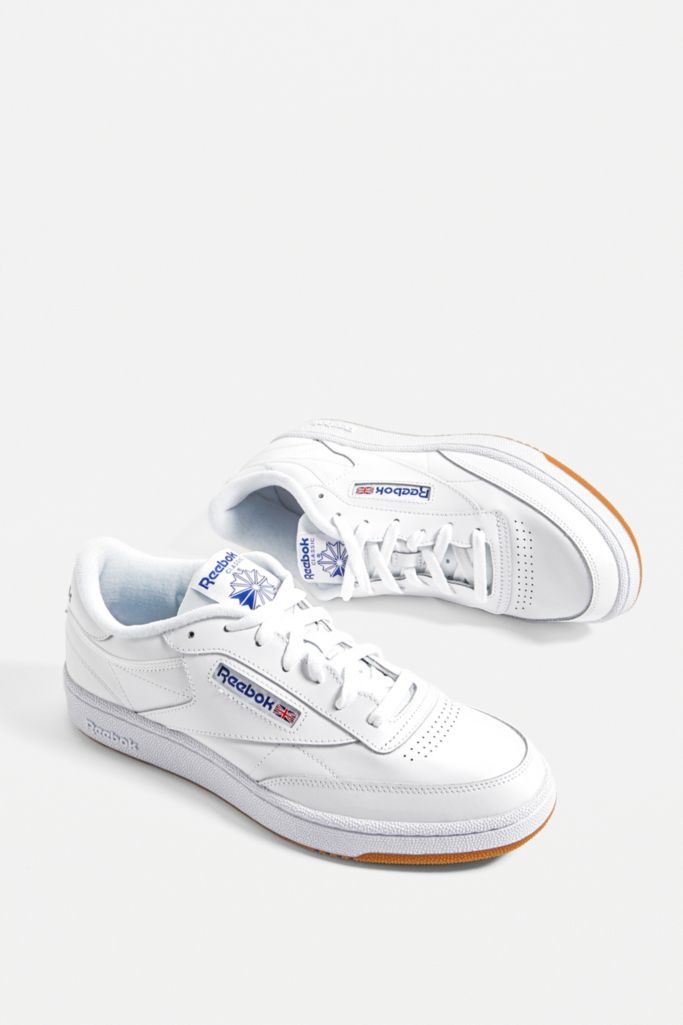 Reebok Club C White and Blue Trainers | Urban Outfitters UK