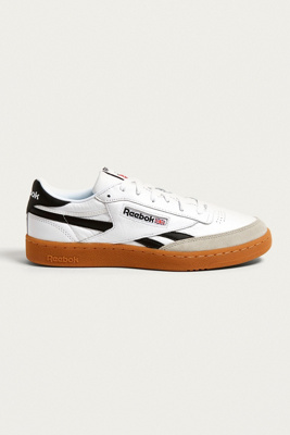 reebok revenge plus gum trainers in white