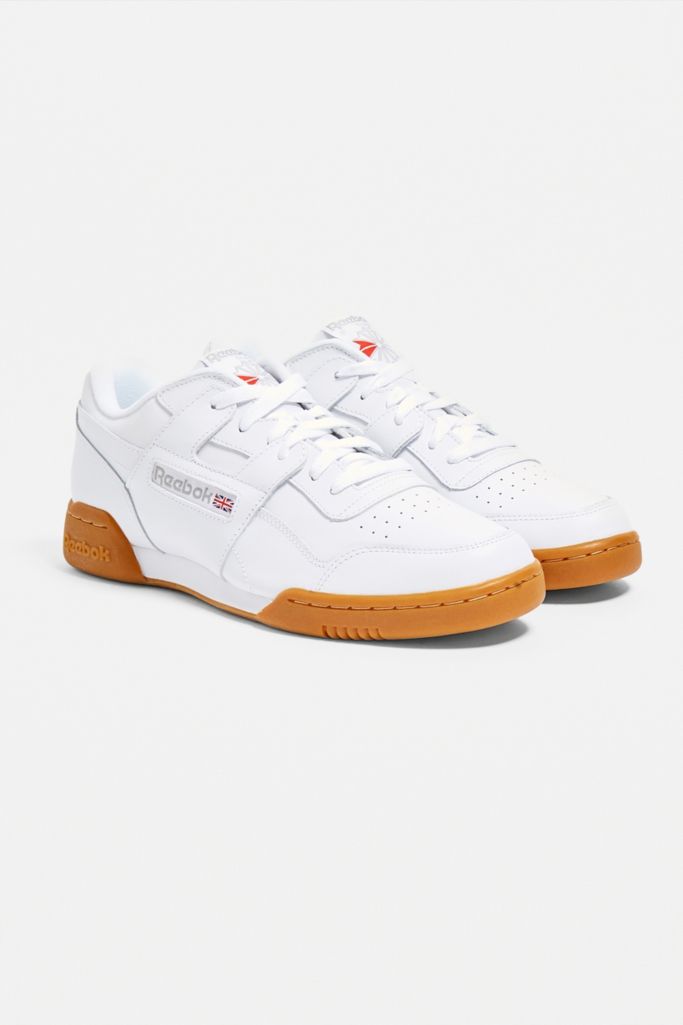 Reebok Workout Plus White Trainers | Urban Outfitters UK