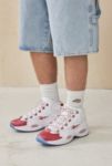 Thumbnail View 2: Reebok Question White & Red Mid Trainers