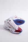 Thumbnail View 3: Reebok Question White & Red Mid Trainers