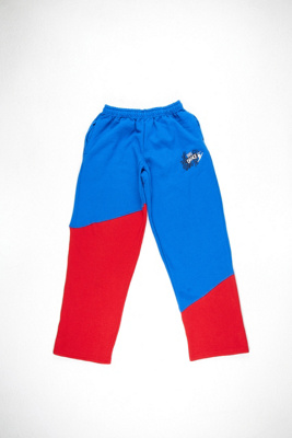 bright red joggers