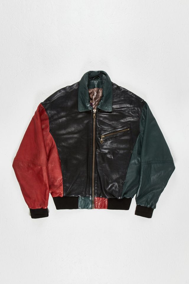 Urban Renewal OneOfAKind Collared Leather Jacket Urban Outfitters UK