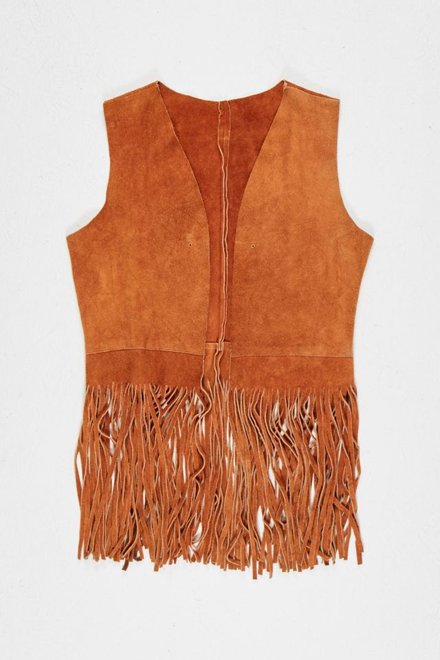 Urban Renewal OneOfAKind Brown Suede Tassel Waistcoat Urban