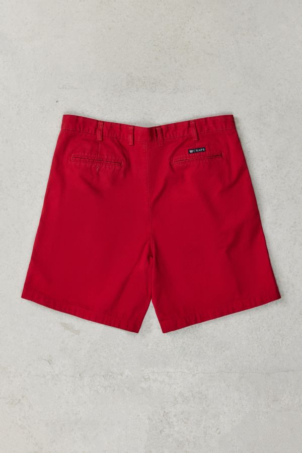 Slide View: 3: Urban Renewal One-Of-A-Kind Ralph Lauren Red Chino Shorts