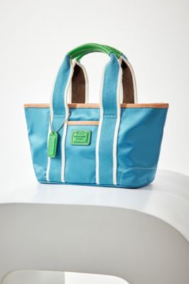 Urban Renewal Einzelstück Coach Mini Blau Tasche