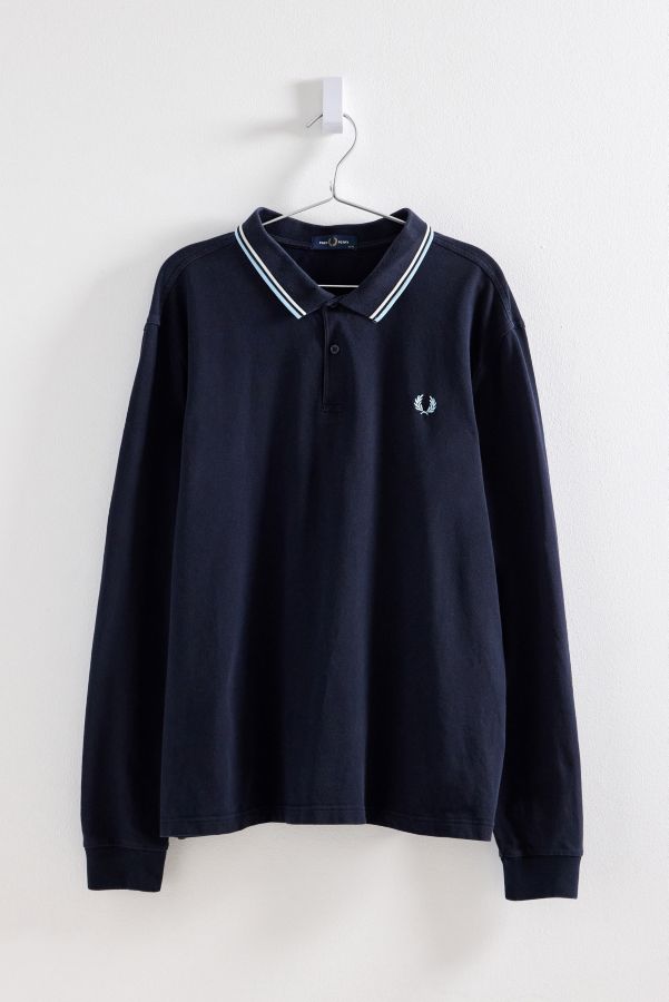 Slide View: 1: Urban Renewal One-Of-A-Kind Fred Perry Long Sleeve Polo Shirt