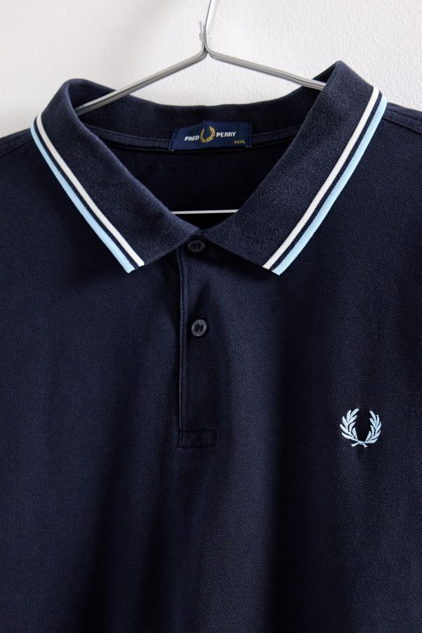 Slide View: 2: Urban Renewal One-Of-A-Kind Fred Perry Long Sleeve Polo Shirt