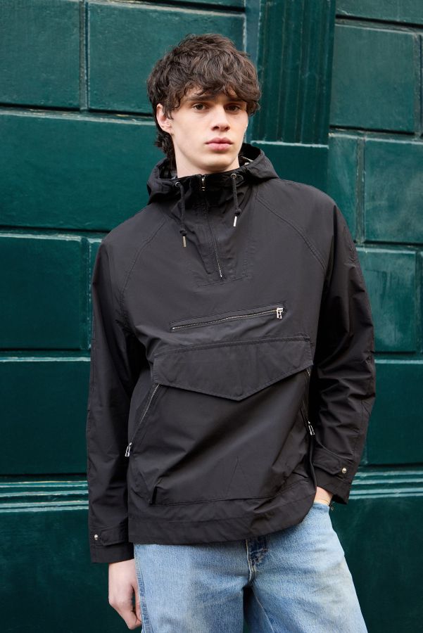 Slide View: 1: Urban Renewal One-Of-A-Kind Pretty Green Overhead Waterproof Jacket